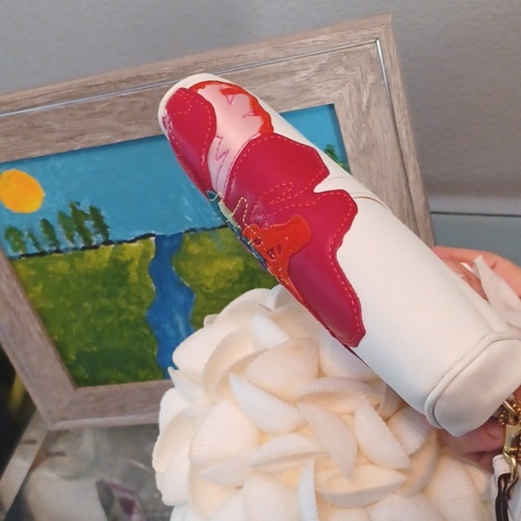 EXCELLENT CONDITION 2005 VINTAGE POPPY FOR PEACE  COACH KISSLOCK WRISTLET - Picture 12 of 17